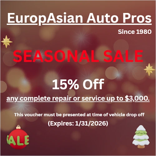 15 percent off seasonal special. Please call for more details